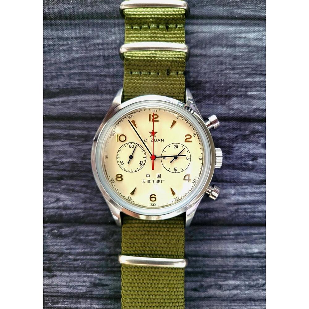 1963 Re-issue Pilot Aviation Zuan 21 Men's Nato Quartz Watch